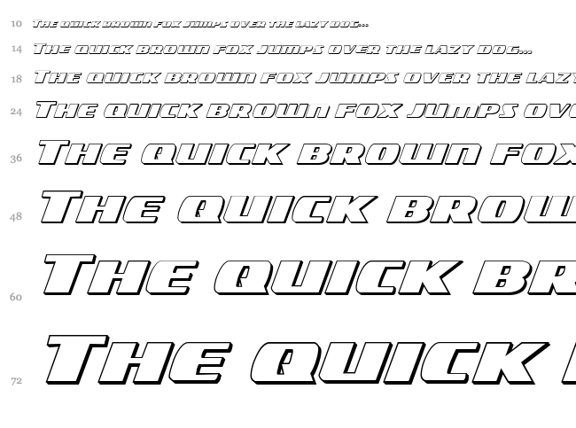Americorps font waterfall
