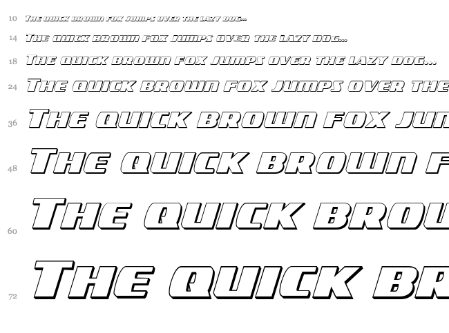 Americorps font waterfall