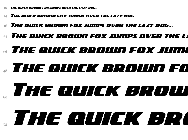 Americorps font waterfall