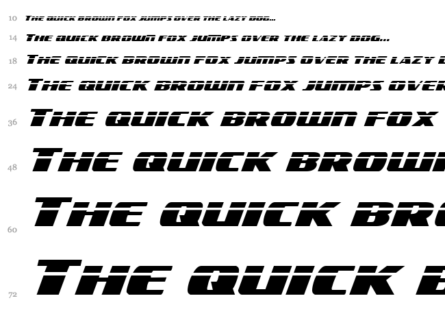 Americorps font waterfall