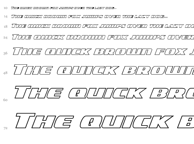 Americorps font waterfall