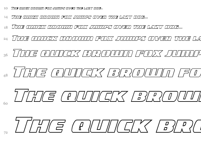 Americorps font waterfall