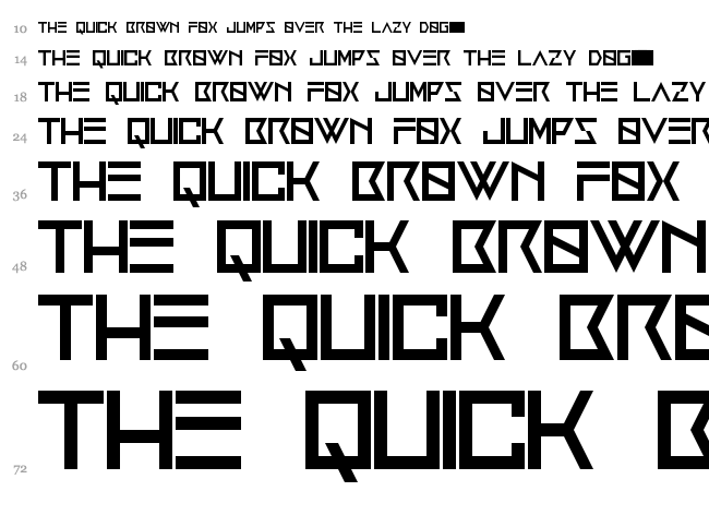 Anxiety font waterfall