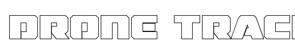 Drone Tracker font preview