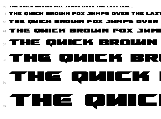 Emissary font waterfall