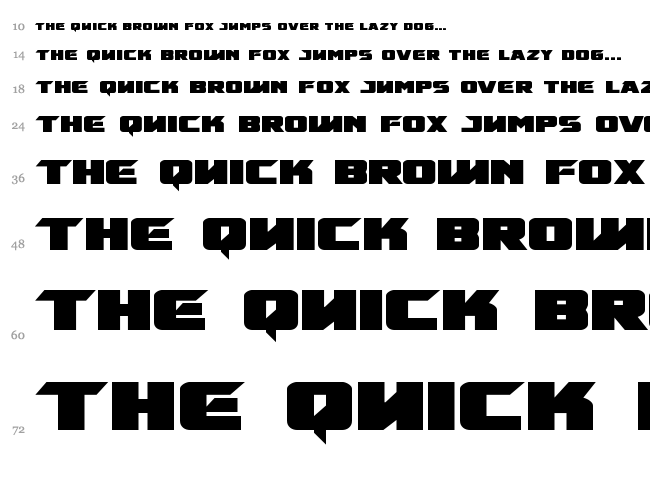 Emissary font waterfall