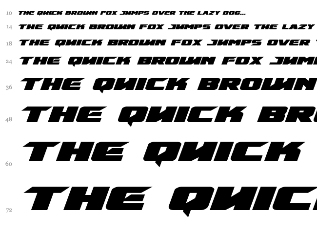 Emissary font waterfall