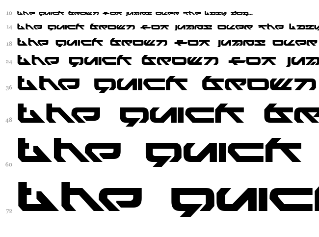 Heiko font waterfall