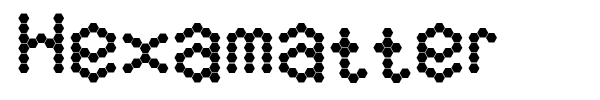 Hexamatter font preview