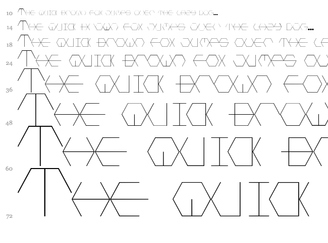 Honey Combed font waterfall