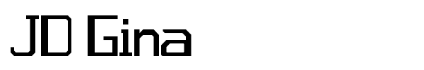 JD Gina font preview