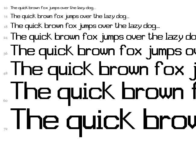JD Gina font waterfall