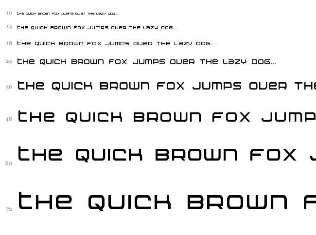Nextwave font waterfall