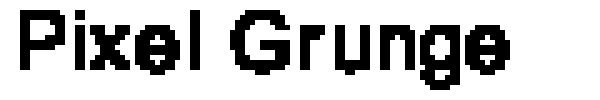 Pixel Grunge font preview