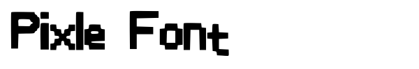 Fonte Pixle Font