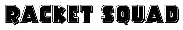 Racket Squad font preview