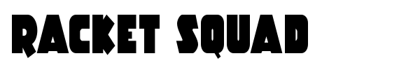 Racket Squad font preview