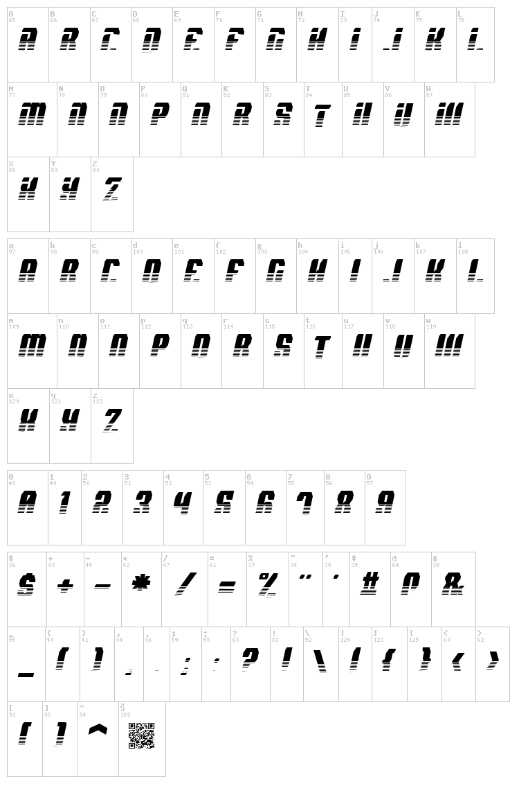 Spyh font map