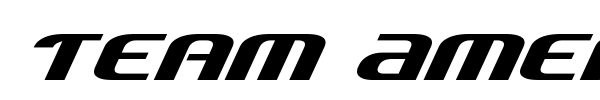 Team America font preview