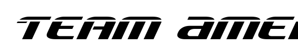 Team America font preview