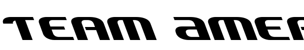 Team America font preview