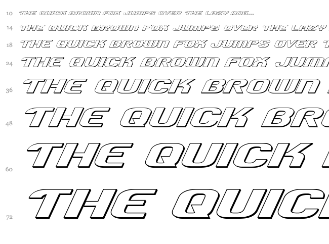 Team America font waterfall
