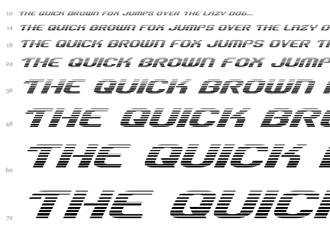 Team America font waterfall