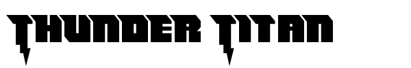 Fonte Thunder Titan