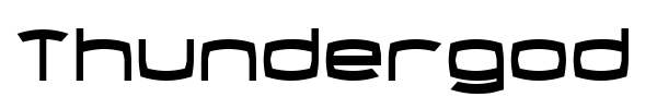 Thundergod II font preview