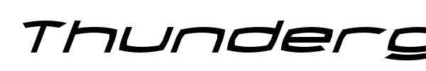 Thundergod II font preview