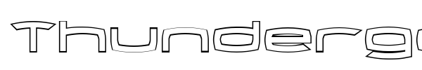 Thundergod II font preview