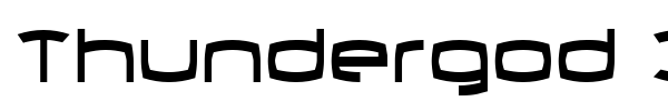 Thundergod II font preview