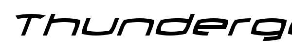 Thundergod II font preview