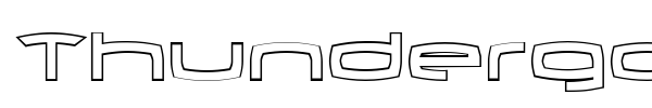 Thundergod II font preview