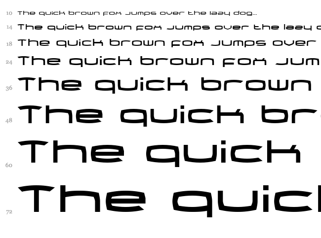Thundergod II font waterfall
