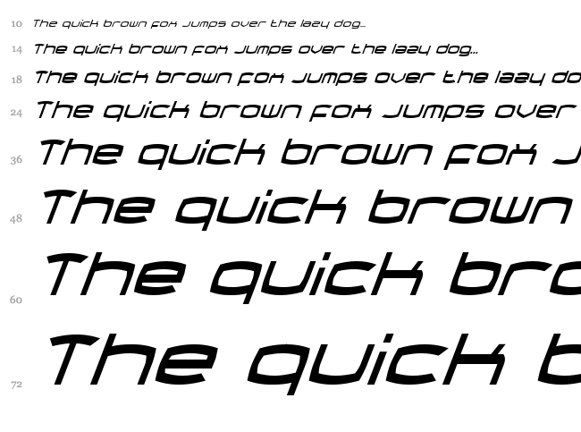 Thundergod II font waterfall