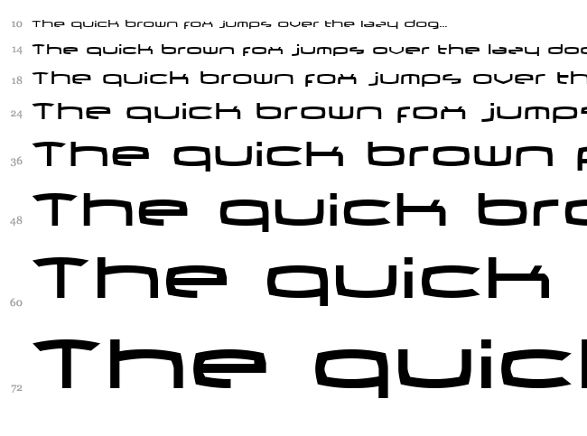 Thundergod II font waterfall