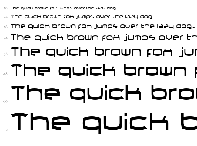 Thundergod II font waterfall
