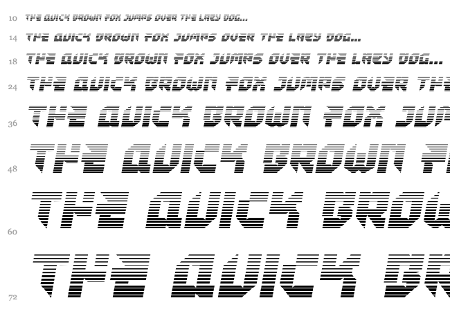 Tokyo Drifter font waterfall