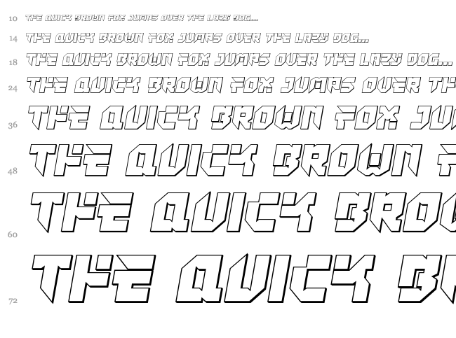 Tokyo Drifter font waterfall