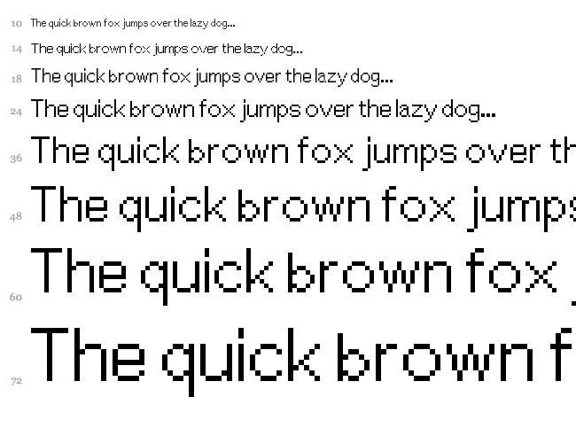 Ace Attorney font waterfall