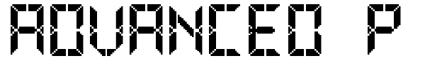 Advanced Pixel LCD-7 font preview