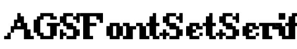 Fonte AGSFontSetSerif