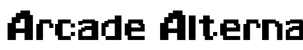 Arcade Alternate font preview