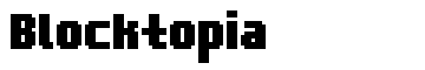 Blocktopia font preview