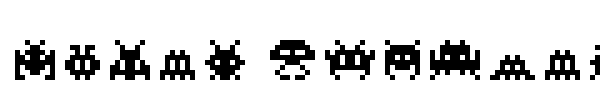 Pixel Invaders font preview