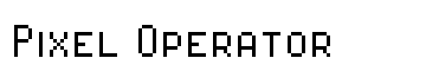 Pixel Operator font preview