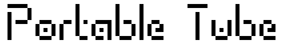 Portable Tube font preview