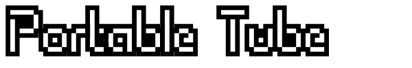 Portable Tube font preview