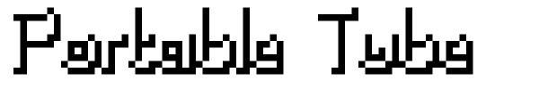 Portable Tube font preview